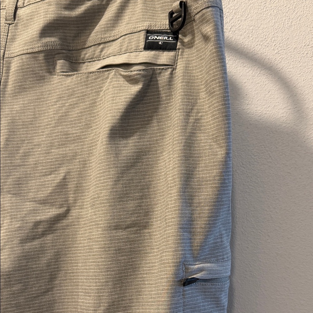 Gray/Khaki Men's Shorts - Picture 2 of 6